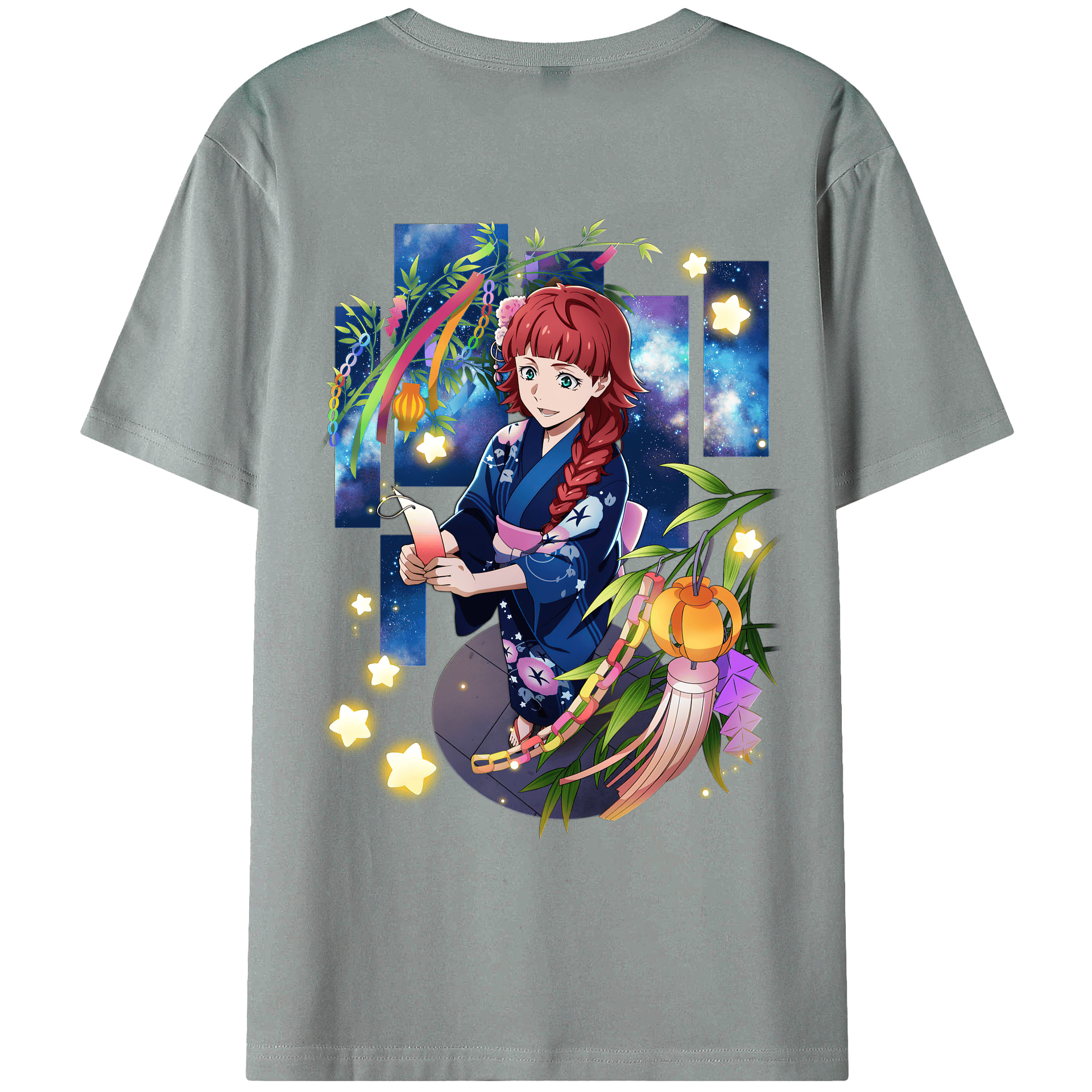 （画像用） 文豪ストレイドッグス Bungo Stray Dogs 綿100％ メンズ半袖Tシャツ（バックプリント） 通気性